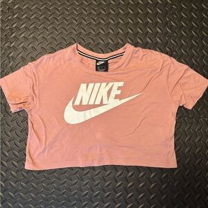 Nike Women's Soft Pink Crop Top